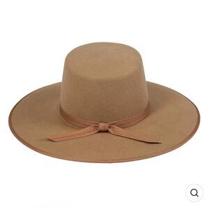 Lack of Color Women's Rancher Boater 100% Wool Hat in Teak Size Medium